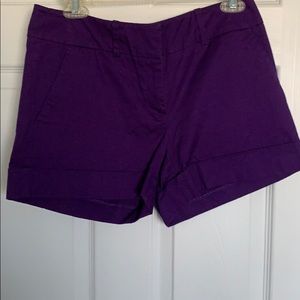 Purple shorts size 6